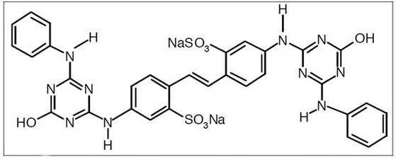 熒光增白劑的結(jié)構(gòu)示例