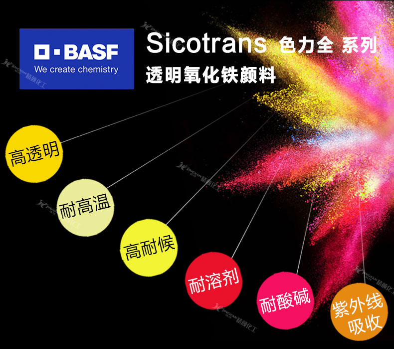 巴斯夫色力全透明氧化鐵顏料優(yōu)勢